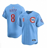 Men's Chicago Cubs #8 Ian Happ Blue 2024-25 2nd Alternate Limited Stitched Jersey Dzhi,baseball caps,new era cap wholesale,wholesale hats